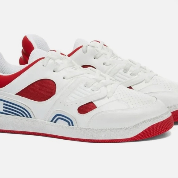 NWT Gucci Mens White and Red Sneakers US 12 - Picture 5 of 5